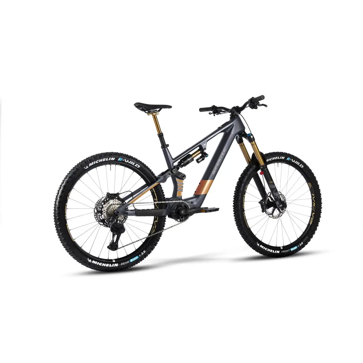 Biciclete - Bicicleta Electrica MTB Full Suspension WHISTLE AXR C 10.6 Avinox M2S Di2 800Wh - Black Anthracit Titanium