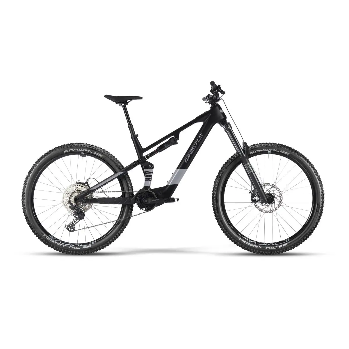 Biciclete - Bicicleta Electrica MTB Full Suspension - WHISTLE AXR CA5.6 Avinox M2S XT 800Wh - Black Grey
