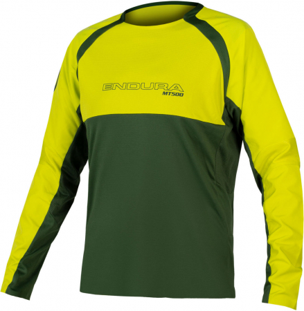 Tricouri ciclism - Bluza barbati MT500 BURNER LS JERSEY II Green