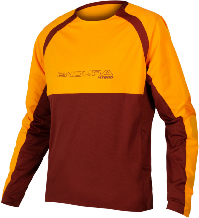 Tricouri ciclism - Bluza barbati MT500 BURNER LS JERSEY II Orange