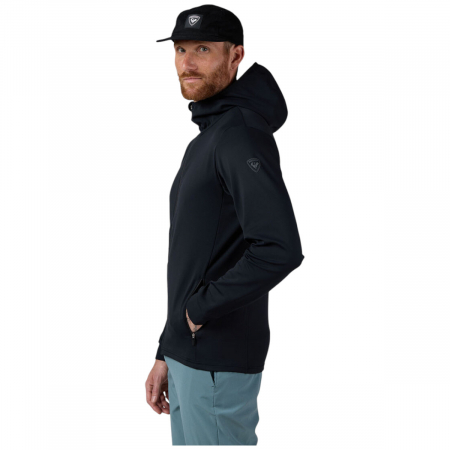 New ARRIVALS - Bluza barbati Rossignol MID LAYER STRETCH HOODIE Black
