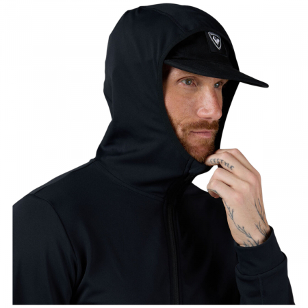 Bluza barbati Rossignol MID LAYER STRETCH HOODIE Black [4]