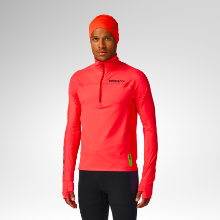 HERO Collection - Bluza barbati Rossignol M HERO half zip first layer Neon red