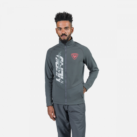 Bluze si Polare - Bluza barbati Rossignol NEW HERO CLASSIQUE CLIM Onyx grey