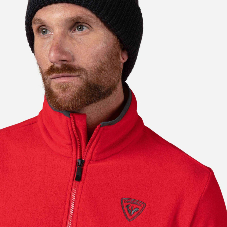Bluza barbati Rossignol STRAWPILE FLEECE FZ Sports Red [3]