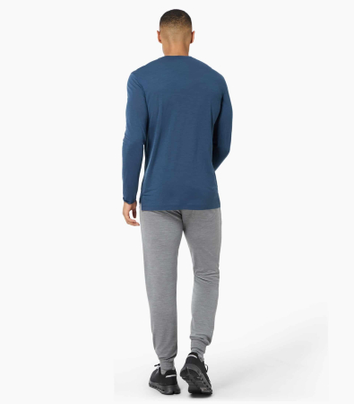 Bluza barbati SN Super.NaturalM HZSG HAUTE ROUTE Ocean Blue/Various [4]