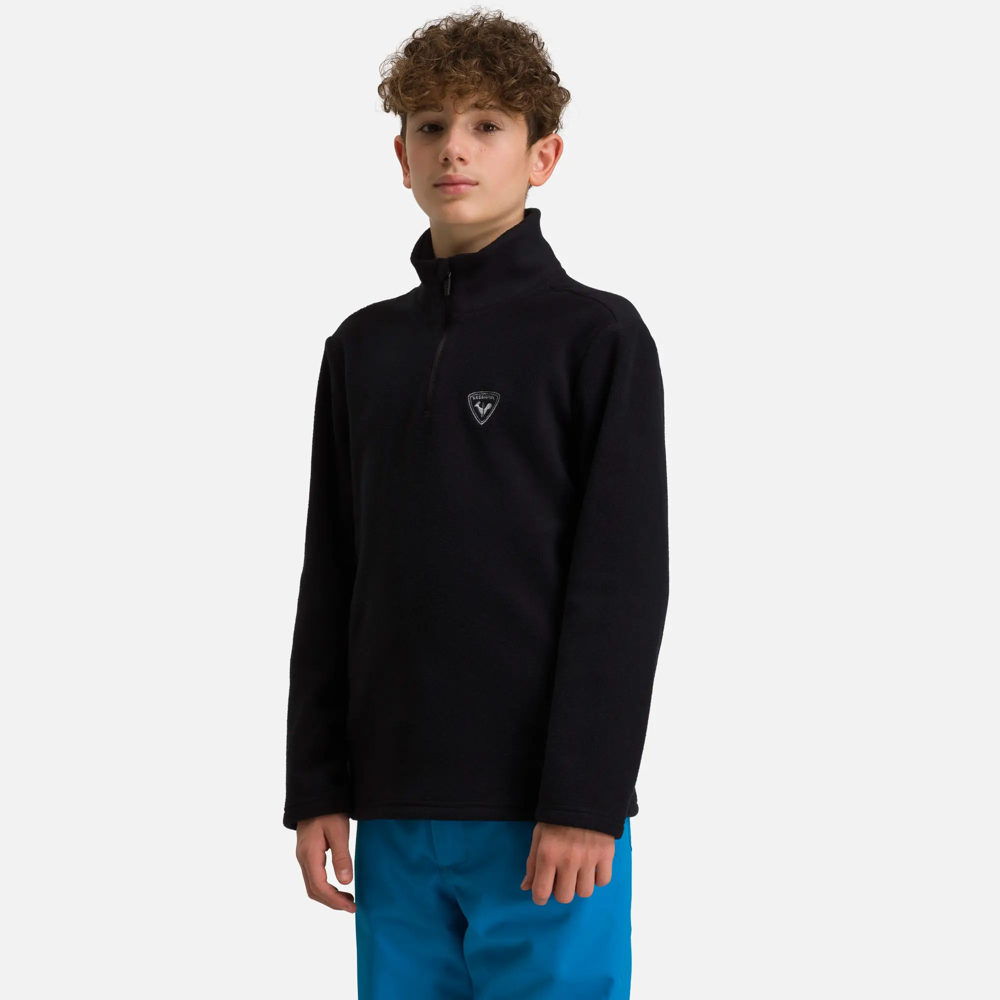 Copii - Bluza copii Rossignol BOY 1/2 ZIP FLEECE Black