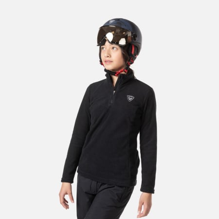 Bluze - Bluza copii Rossignol GIRL 1/2 ZIP Black