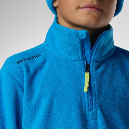 Bluza copii Rossignol JR quarter zip polar fleece Blazing blue [4]