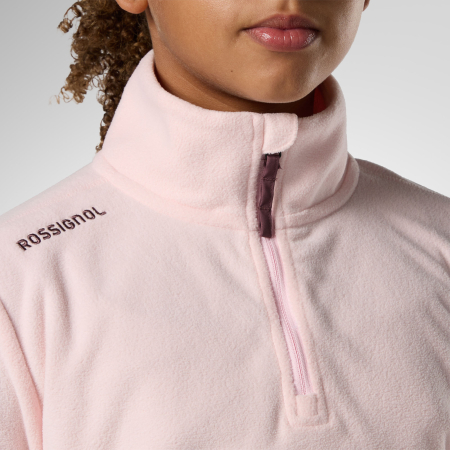 Bluza copii Rossignol JR quarter zip polar fleece Pale lilac [4]