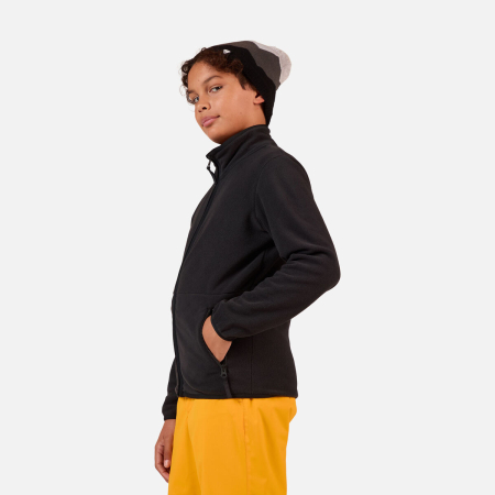 Bluza copii Rossignol JR STRAWPILE FLEECE FZ Black [1]