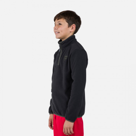 Bluza copii Rossignol JR STRAWPILE FLEECE HZ Black [1]