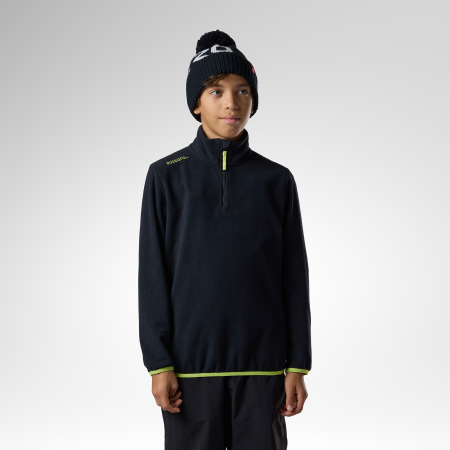 Bluze - Bluza copii Rossignol JR quarter zip polar fleece Black