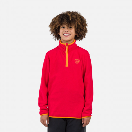 Bluze - Bluza copii Rossignol JR STRAWPILE FLEECE HZ Sports red