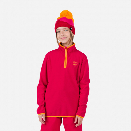 Bluze - Bluza copii Rossignol JR STRAWPILE FLEECE HZ Ruby red