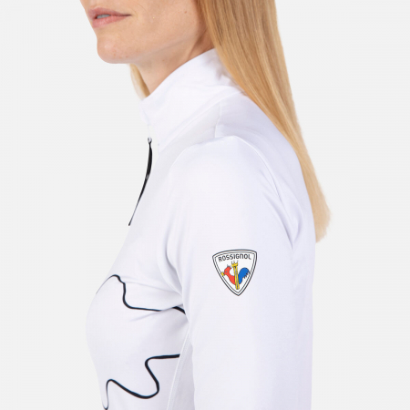 Bluza dama Rossignol JCC W BOOSTER 1/2 ZIP TOP White [4]