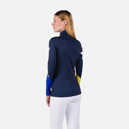Bluza dama Rossignol JCC W BOOSTER 1/2 ZIP TOP Cosmic blue [4]