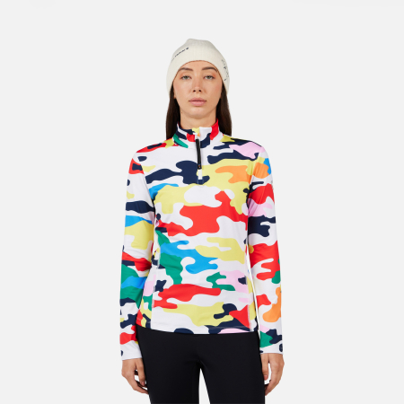 Bluze si Polare - Bluza dama Rossignol JCC W BOOSTER HZ - Camo print