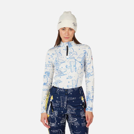 Femei - Bluza dama Rossignol JCC W BOOSTER HZ - Snow angels artic print