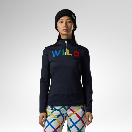 Designed by JC de Castelbajac - Bluza dama Rossignol JCC W quarter zip first layer Black