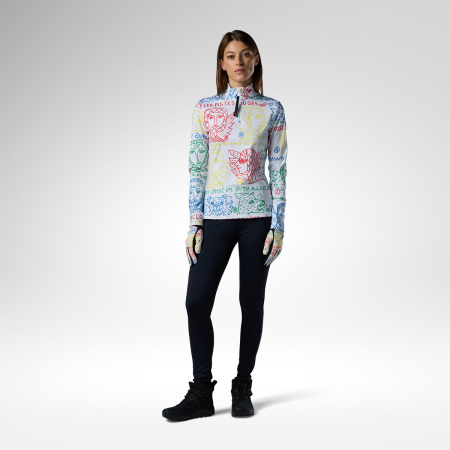 Bluza dama Rossignol JCC W quarter zip first layer Multicolor print [4]