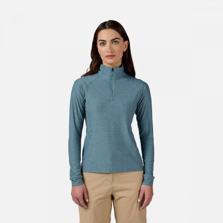 Mid Layere - Bluza dama Rossignol WESTWEG HZ LS TEE Atlantis