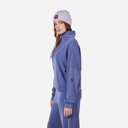 Bluza dama Rossignol W Chavanette HZ Scuba Fleece - Future blue [3]