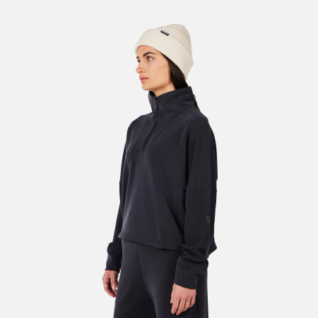 Bluza dama Rossignol W Chavanette HZ Scuba Fleece - Black [2]