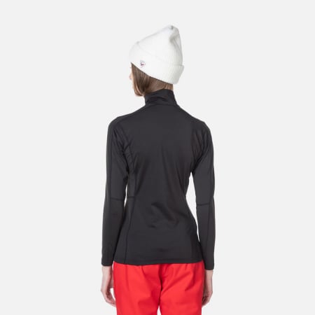 Bluza dama Rossignol W CLASSIQUE 1/2 ZIP Negru [1]
