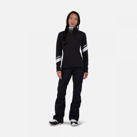 Bluza dama Rossignol W STRAWPILE FLEECE HZ Black [6]