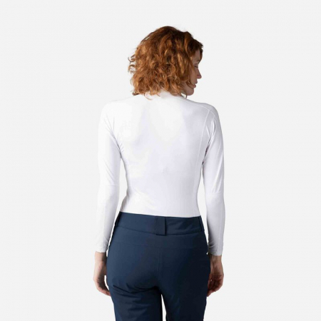 Bluza dama Rossignol W CLASSIQUE 1/2 ZIP Alb [2]