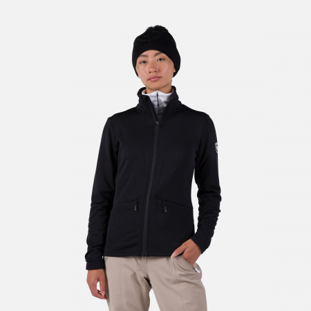 Mid Layere - Jacheta dama Rossignol W BLACKSIDE FLEECE FZ Black