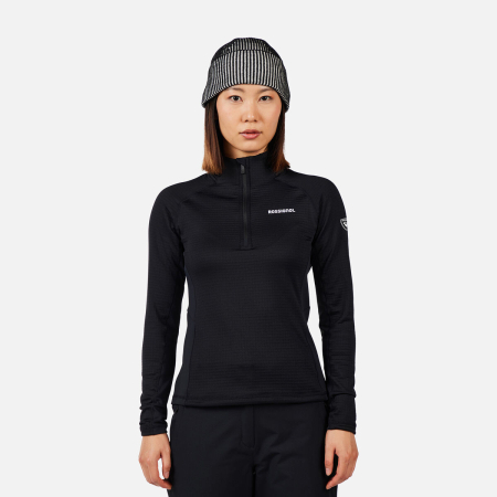Mid Layere - Bluza dama Rossignol W blackside mix hz fleece Black