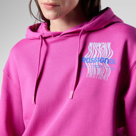 Hanorac dama Rossignol W WATERFALL Hoodie - Electric Fuchsia [5]