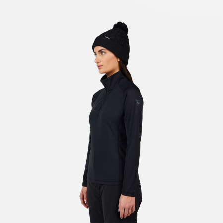 Bluza dama Rossignol W mid layer stretch hz Black [2]