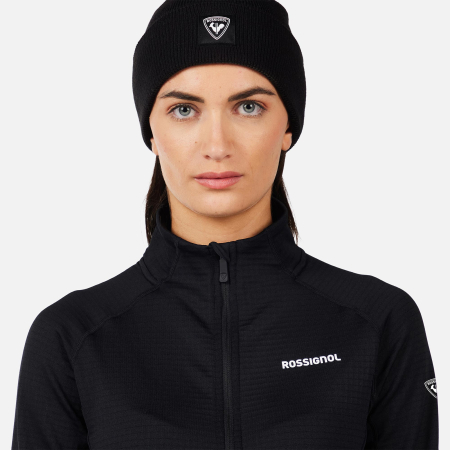 Jacheta dama Rossignol W Blackside mix fz fleece - Black [3]