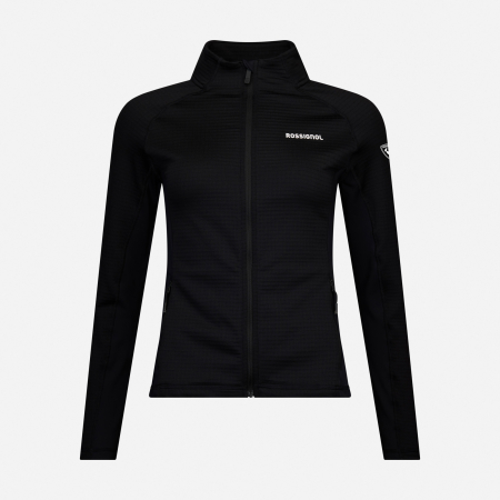 Jacheta dama Rossignol W Blackside mix fz fleece - Black [5]