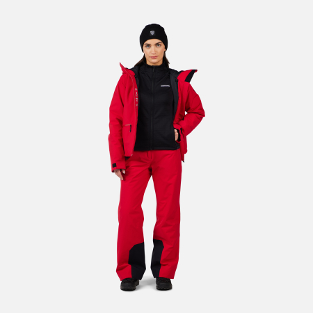 Jacheta dama Rossignol W Blackside mix fz fleece - Black [4]