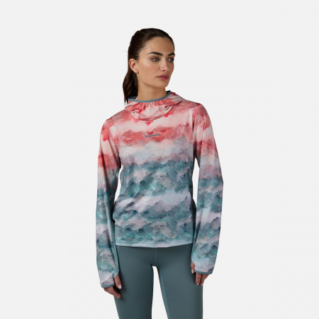 Mid Layere - Bluza dama Rossignol WESTWEG SUN HOODIE Faded Mountain