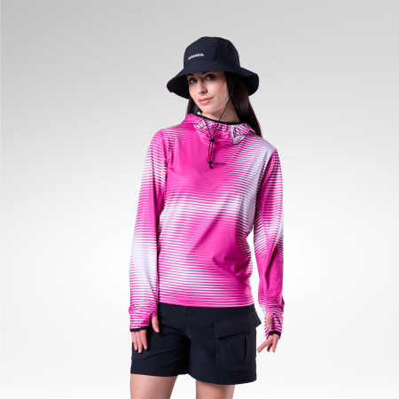 Rossignol - Bluza dama Rossignol WESTWEG SUN Hoodie - Electric Fuchsia Line Fogg