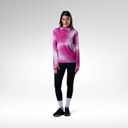 Bluza dama Rossignol WESTWEG SUN Hoodie - Electric Fuchsia Line Fogg [6]