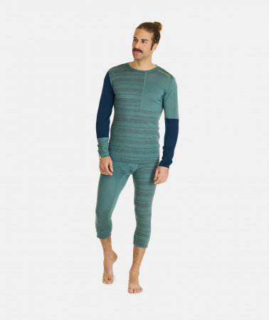 Bluza de corp barbati Ortovox - 185 Merino Rock N Wool - Arctic grey [2]