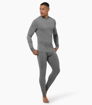 Bluza de corp barbati SN Super.Natural M TUNDRA175 LS Cashmere Grey Melange [3]