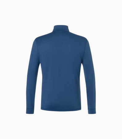 Bluza de corp barbati SN Super.Natural M TUNDRA175 LS TONI ZIP 1/4 Ocean Blue/Blueberry/Feather Grey [1]