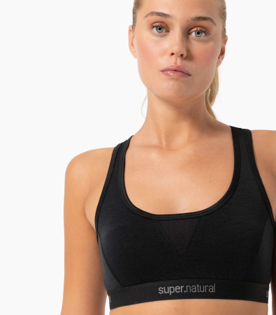 Bustiera dama SN Super.Natural W TUNDRA220 SEMPLICE BRA Jet Black [2]
