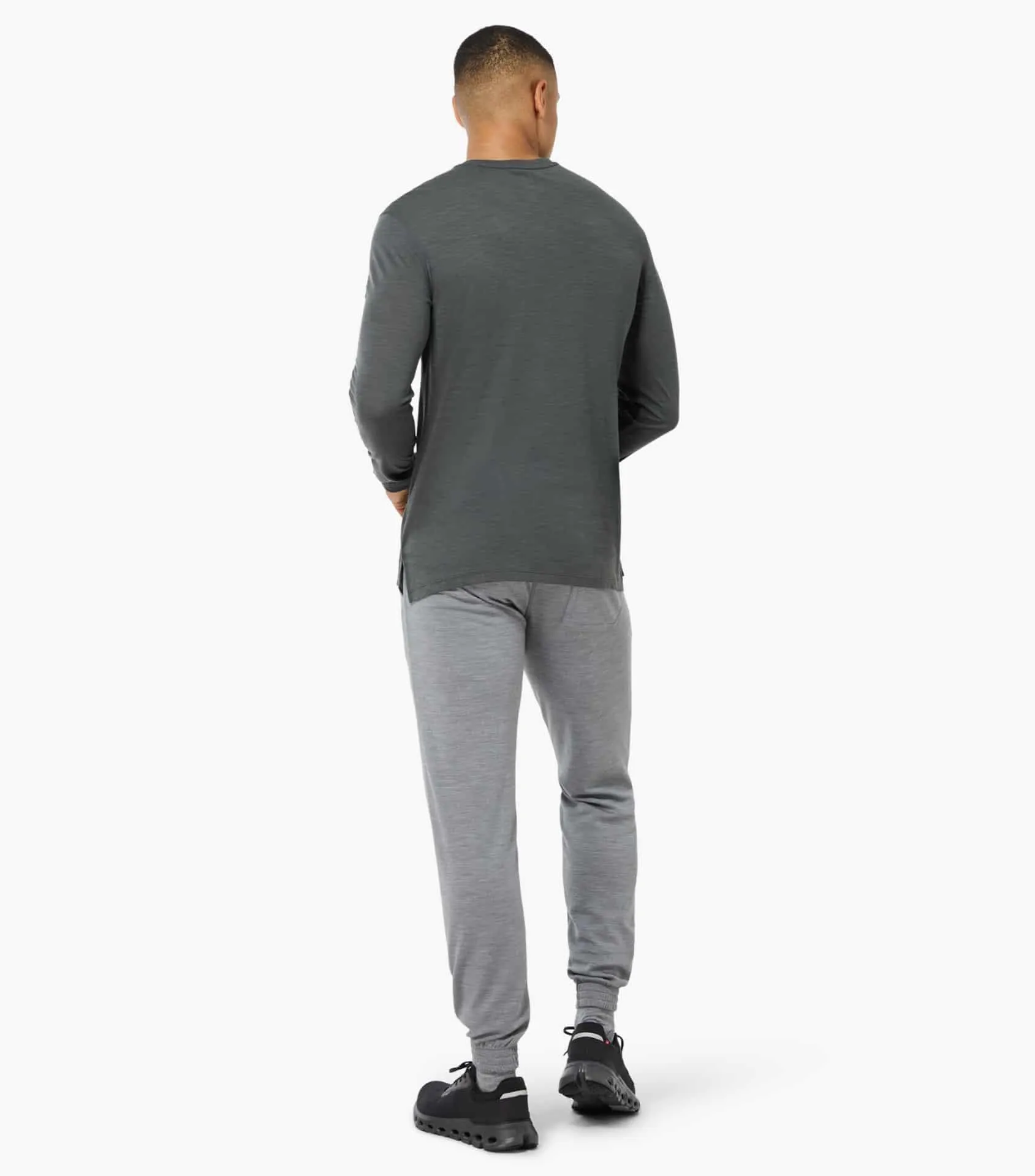 Bluza barbati SN Super.Natural M 2 PITCH LS Dark Shadow Melange/Flint Stone/Feather Grey [2]