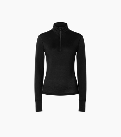 Bluza de corp dama SN Super.Natural W TUNDRA175 ZIP 1/4 JET BLACK [2]