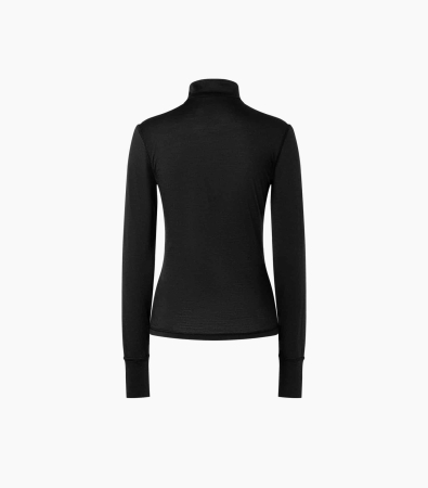 Bluza de corp dama SN Super.Natural W TUNDRA175 ZIP 1/4 JET BLACK [1]