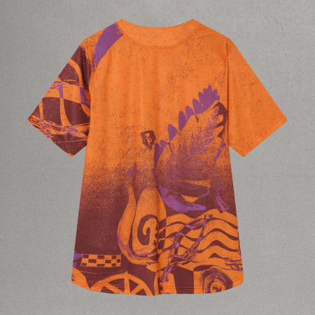 Bluza pentru barbati ENDURA SINGLETRACK L/S PRINT - END ORANGE [6]