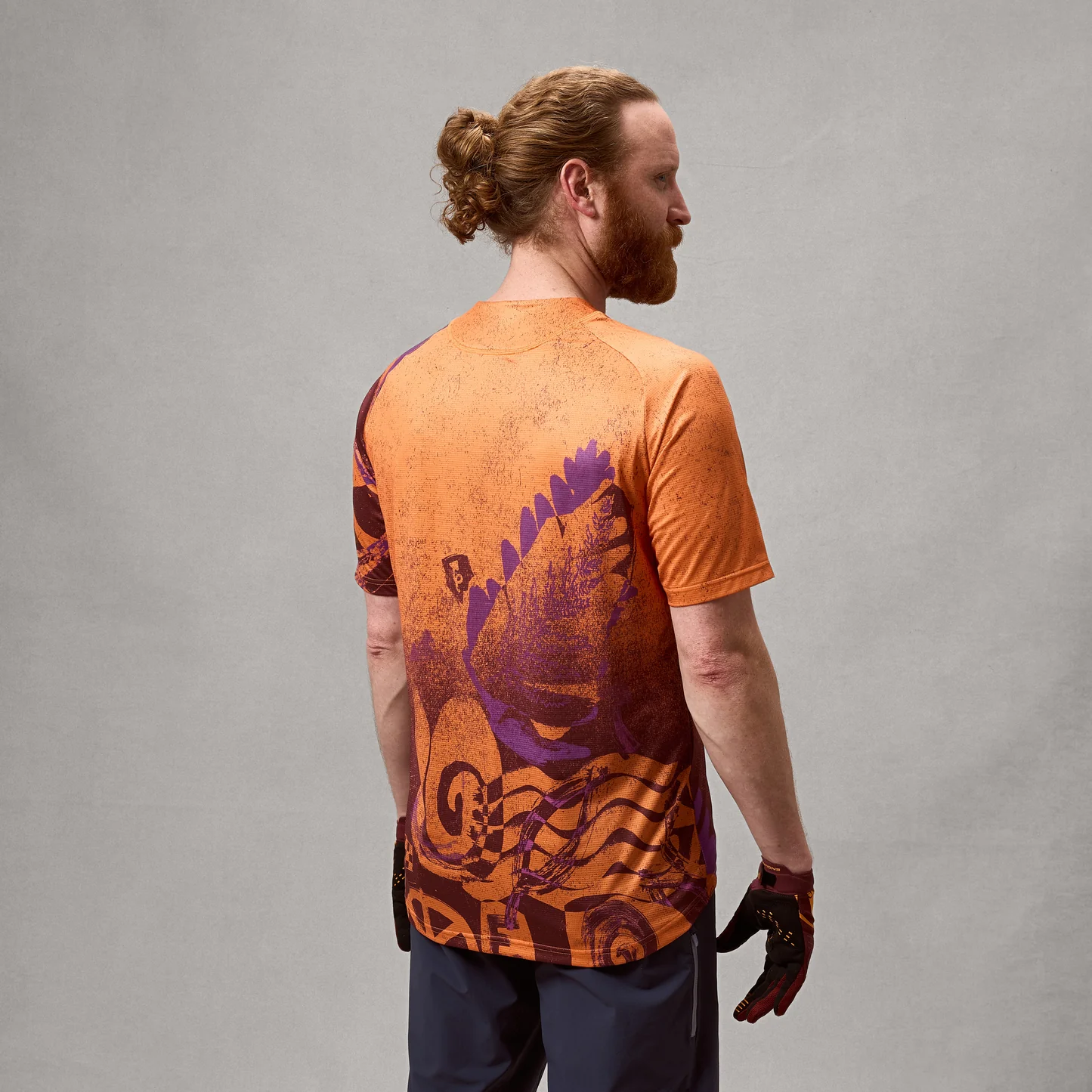 Bluza pentru barbati ENDURA SINGLETRACK L/S PRINT - END ORANGE [8]
